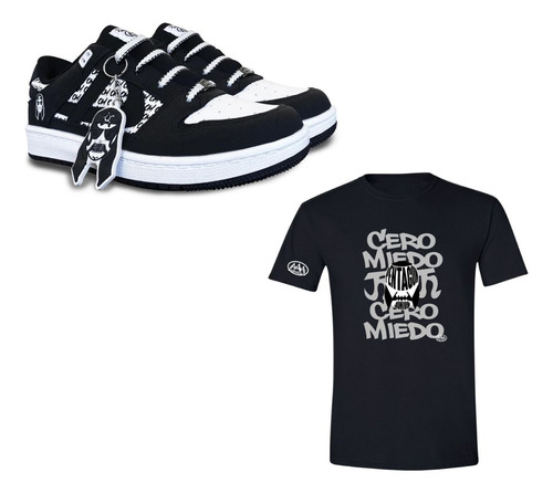 Kit Tenis Panam Y Playera Hombre Lucha Libre Aaa Pentagón Jr