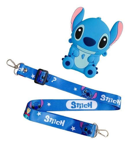 Monedero En Forma De Stitch Cartera Azul