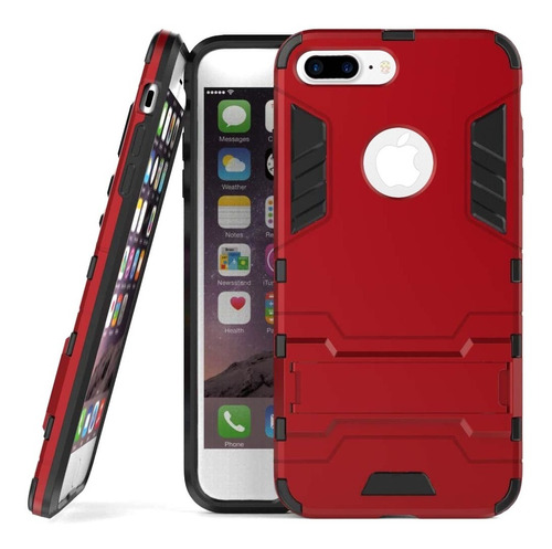 Funda Iron Case Para iPhone 7 Plus / 8 Plus Con Cristal