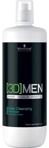 3d-men Shampoo Antigrasa Schwarzkopf - 1000 Ml