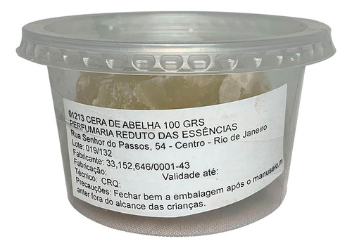 Cera De Abelha Bruta 100% Pura Amarela 100g