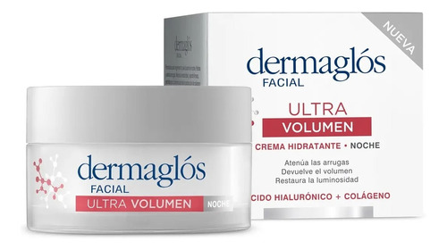 Crema Facial Dermaglos Ultra Volumen De Noche X 50gr