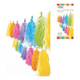 Guirnalda Tassel Multicolor 18 Unidades