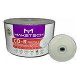 Cd-r 700mb - 80min - 1x-52x Printable Maketech - 50 Und.