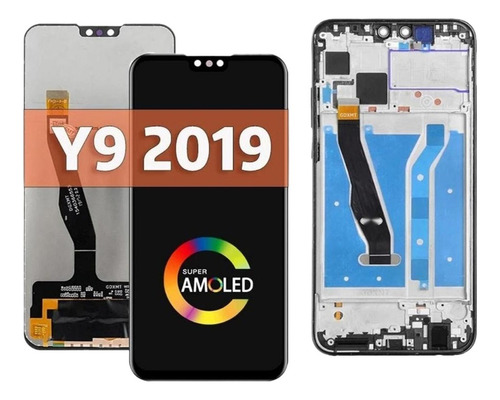 Pantalla Lcd Amoled Con Marco For Huawei Y9 2019 Jkm-lx1 A