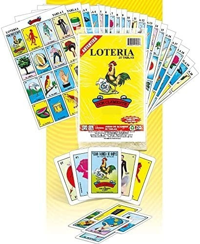 Don Clemente Loteria Juego De Bingo Mexicano, 20 Tablas 