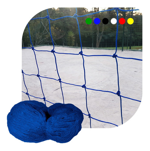 Rede Proteção Quadra / Campo 3x30 Fio 4mm Malha 10cm Nylon