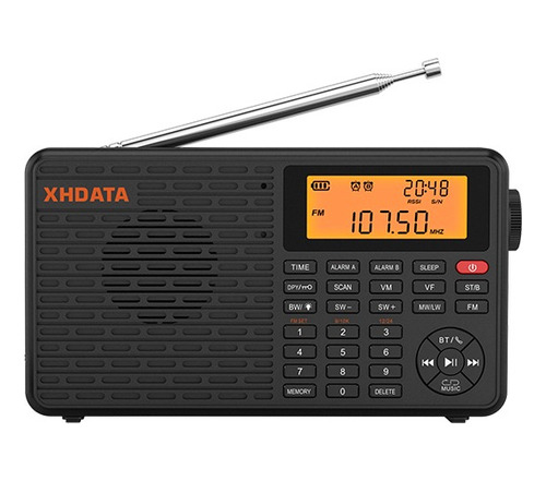 Xhdata D-109 Radio Dsp Digital Portátil Estéreo/mw/sw/lw