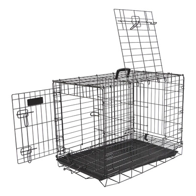 Jaula Transportadora Plegable Para Perro | 2 Puertas | 101x75x70cm | Peso Máximo 40kg | Envío gratis