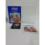 Atari 2600 Defender En Caja, Juego, Manual Y Protector (d)