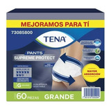 Ropa Interior Desechable, Tena Pants Supreme, Grande, 60 Pzs