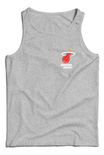 Musculosa Gris Algodon Nba Basquet Todos Los Equipos