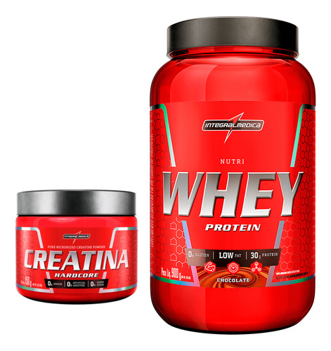 Combo Integralmedica Nutri Whey 900g + Creatina 150g Kit