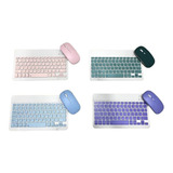 Kit Teclado + Mouse Keyboard Inalámbrico De Colores