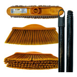 2 Escoba Cepillo Golden Broom Ideal Para Interior C/ Bastón 