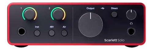 Placa De Sonido Focusrite Scarlett Solo 4ta Generacion Usb