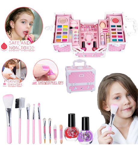 Set De Juguetes De Maquillaje De Esmalte De Uñas Para Niñas