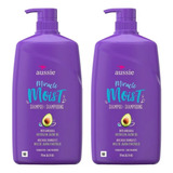 Kit 2 Shampoos Aussie Miracle Moist Avocado 778ml Cada