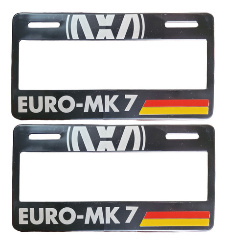 Set 2  Portaplacas Volkswagen Mk7 Tipo Europeo Universal