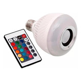 Lâmpada Led 12w Caixa Som Bluetooth 2 X 1 Mp3 Music Bulb 2