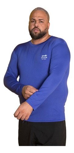 Camisa Plus Size Segunda Pele Camiseta Rash Guard Masculina