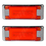 Plafón Led Rectangular 6 Led Con Aro De Gel 12-24v (2 Pzas)