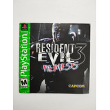 Resident Evil 3 Nemesis Playstation 1 Solo Manual