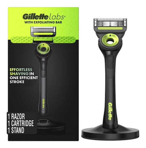 Gillette Labs Kit Exfoliating Bar Suporte Magnético Neon