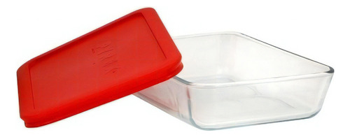 Contenedor Hermetico Pyrex Vidrio 2,8l Tapa Roja