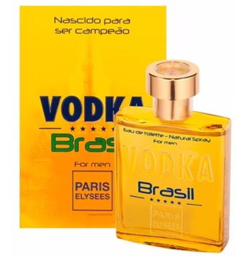 Perfume Vodka Brasil Amarelo Paris Elysees 100 Ml Promoção