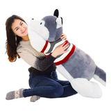 Perro Peluche 1 Metro Husky Lobo Gigante Grande Jumbo