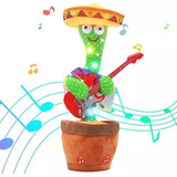Cactus Bailarín Brillante Recargable Graba Sonidos Y Canta