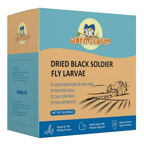  Tratamiento De Larvas De Mosca Soldado Negro 5lb  Compatibl