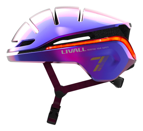 Casco Inteligente Led Evo21 Talla M Ultravioleta