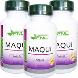 3x Maqui Fnl 60 Cap 500mg Super Alimento Fruta Antioxidantes