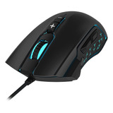 Mouse Gamer Con Luz Rgb Hasta 7200 Dpi 8 Botones Negro