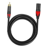 Cabo De Microfone Xlr Rca De 3 Pinos, Cabo Banhado A Ouro