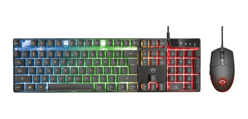 Combo Gammer Trust Gxt 838 Azor Teclado Y Mouse