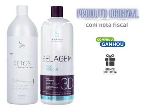 Borabella Selagem 3d & Shampoo Limpeza 1 Litro