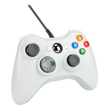 Joystick Control Alámbrico Para Xbox 360 Pc Usb Ps3 Color Blanco