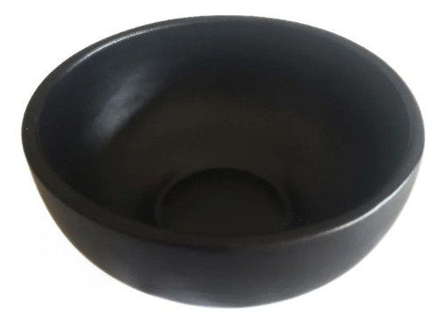 Bowl De Cerámica Artesanal, Acabado Negro Mate