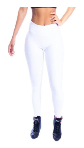 Calça Legging Feminina Branca Grossa Dia A Dia Enfermagem At