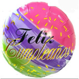 Globo Feliz Cumpleaños Pack X 5 Unidades Por Mayor