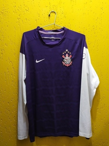 Camisa Do Corinthians Nike Manga Longa Roxa