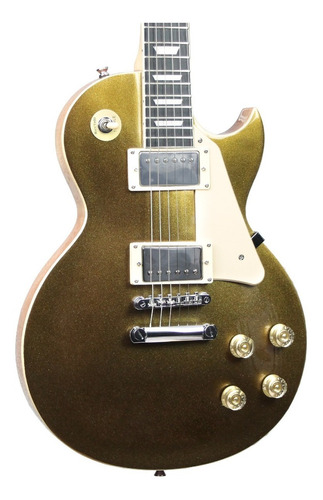 Guitarra Les Paul Phx Lp5 Studio Flamemaple Dourada Regulada