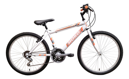 Bicicleta Mtb Unisex Rodado 24 Hoko 18 Velocidades - Tc