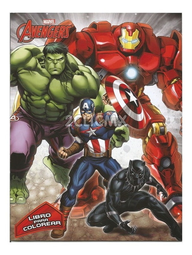 10 Libros Colorear Avengers Marvel Superheroes 16 Pag Bolo