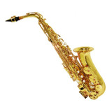 Saxofone Alto Shelter Laqueado  Sft6430l Dourado Com Case