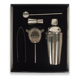 Set Kit Cocteleria Bartender Barman Coctelera Profesional 5p