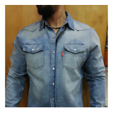 Camisa Jean Celeste Fus